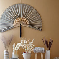 Bloomingville Jaime bambuseinäkoriste 145x72 cm musta